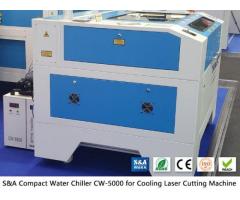 Small water chiller CW5000 for CO2 laser engraver cutter - Image 1/2