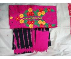 অাড়ং কটন / (ব্লক প্রিন্ট) থ্রি পিচ
